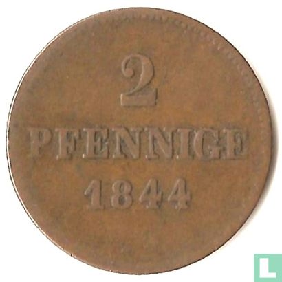 Bavaria 2 pfennige 1844 - Image 1