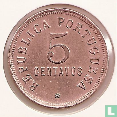Angola 5 centavos 1921 - Image 2
