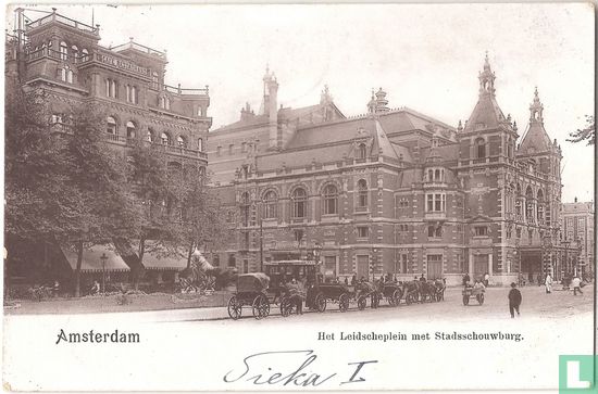 Amsterdam - Het Leidscheplein met Stadsschouwburg. - Bild 1