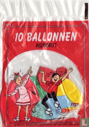10 Suske en Suske ballonnen assorti