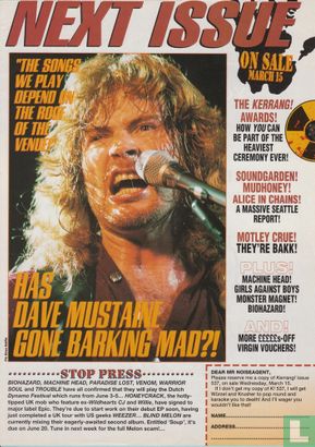 Megadeth gesigneerd, band signed magazine ad., 1995 - Bild 2