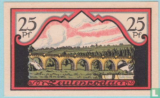Zeulenroda Notgeld 25 Pfennig, 1921 - Bild 1