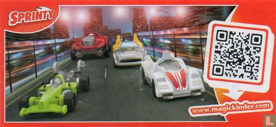 Sprinty - Racewagen (wit) - Afbeelding 2