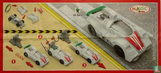 Sprinty - Racewagen (wit) - Afbeelding 3