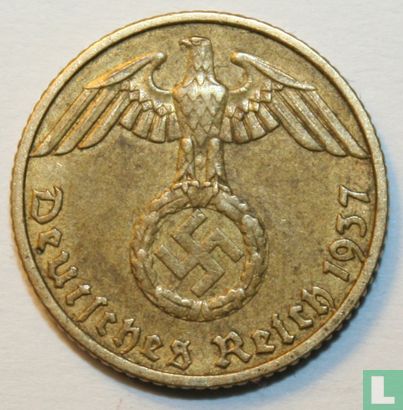 Duitse Rijk 5 reichspfennig 1937 (F) - Afbeelding 1