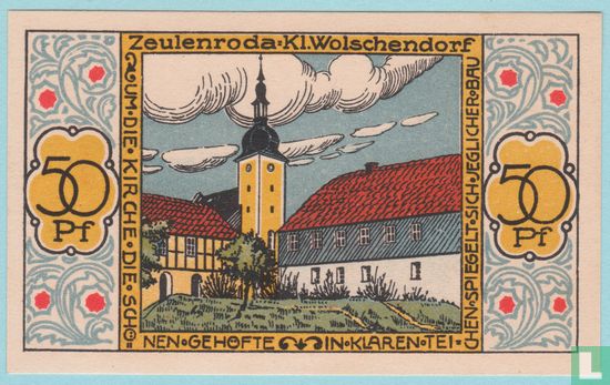 Zeulenroda, Stadt - 50 Pfennig (5) 1921 - Bild 1
