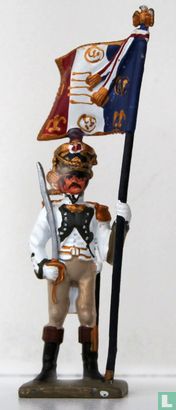 Officer of the infantry with standard - Image 1