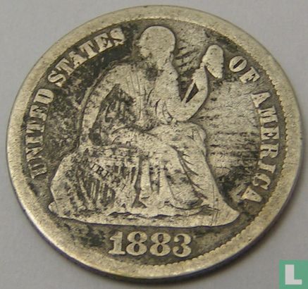 United States 1 dime 1883 - Image 1