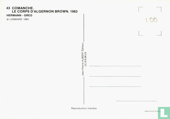 Lombard 43: Le corps D`Algernon Brown. 1983 - Afbeelding 2