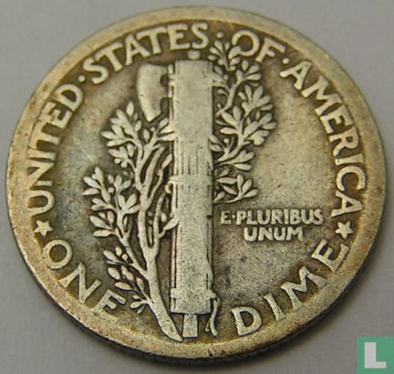 Vereinigte Staaten 1 Dime 1917 (ohne Buchstabe) - Bild 2