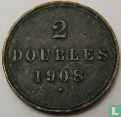 Guernsey 2 doubles 1908 - Image 1