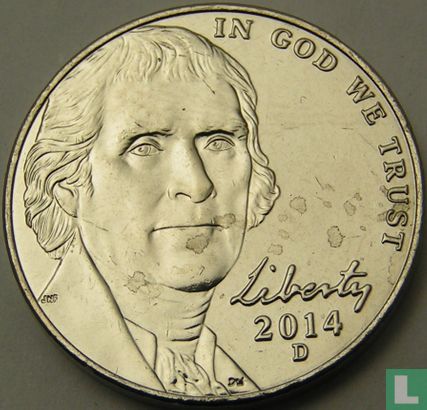 Verenigde Staten 5 cents 2014 (D) - Afbeelding 1