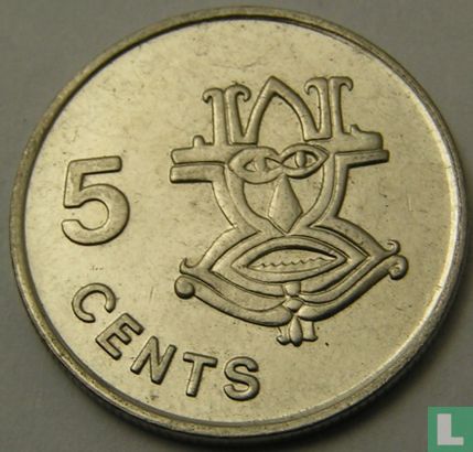 Solomon Islands 5 cents 1993 - Image 2
