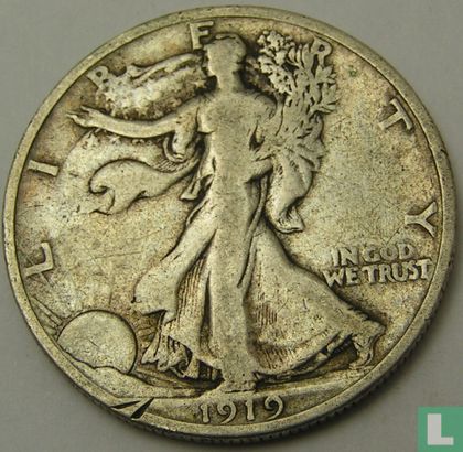 Verenigde Staten ½ dollar 1919 (zonder letter) - Afbeelding 1