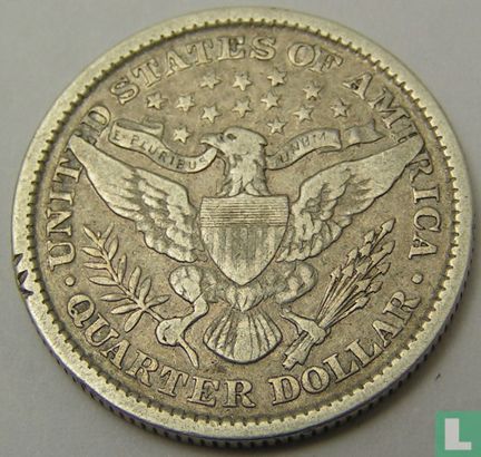 Verenigde Staten ¼ dollar 1896 (zonder letter) - Afbeelding 2
