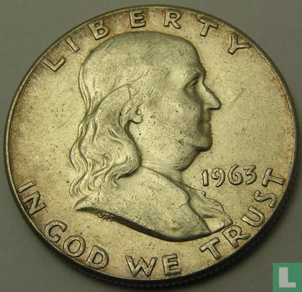 Verenigde Staten ½ dollar 1963 (zonder letter) - Afbeelding 1