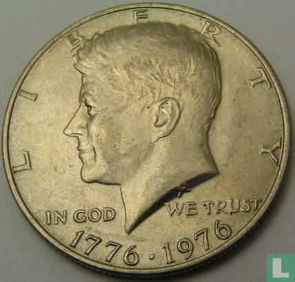 Verenigde Staten ½ dollar 1976 (koper-nikkel - zonder letter) "200th anniversary of Independence" - Afbeelding 1