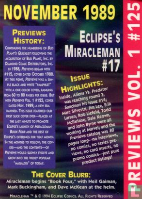 Previews vol 1 #125: Eclipse's Miracleman #17 - Afbeelding 2
