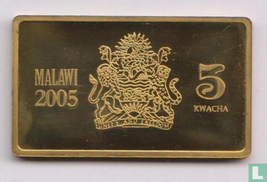 Malawi 5 kwacha 2005 (PROOF) "HMS Hood" - Afbeelding 1