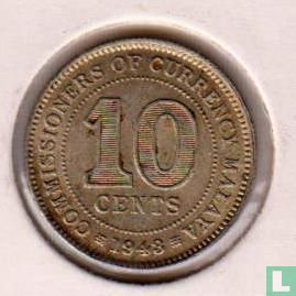 Malaya 10 cents 1943  - Afbeelding 1