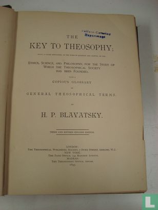 The key to theosophy - Afbeelding 3