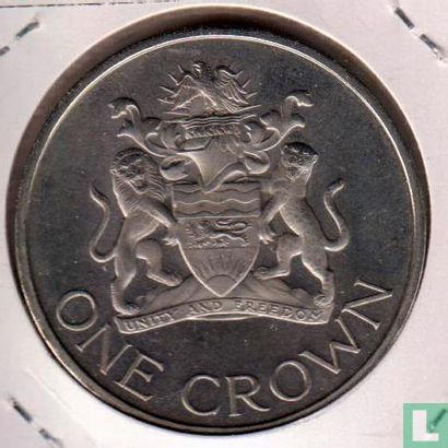 Malawi 1 crown 1966 (PROOF) "Day of the Republic" - Afbeelding 2