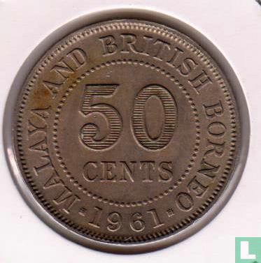 Malaya en Brits-Borneo 50 cents 1961 - Image 1