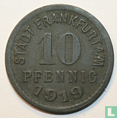 Francfort sur le Main 10 pfennig 1919 - Image 1