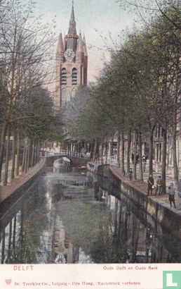 Delft - Oude Delft en Oude kerk - Afbeelding 1