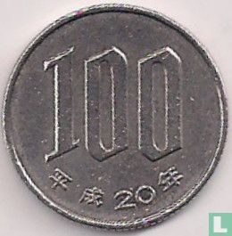 Japan 100 yen 2008 (jaar 20) - Afbeelding 1