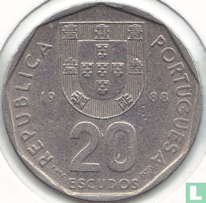 Portugal 20 escudos 1988 - Image 1