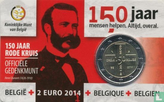België 2 euro 2014 (coincard - NLD) "150th anniversary of the Belgian Red Cross" - Afbeelding 1