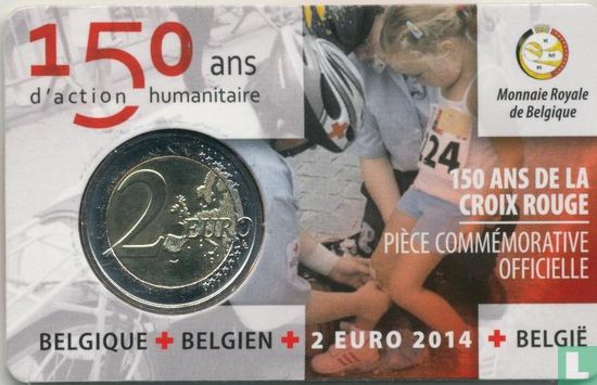 Belgien 2 Euro 2014 (Coincard - NLD) "150th anniversary of the Belgian Red Cross" - Bild 2