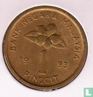 Malaysia 1 ringgit 1993 (type 2) - Image 1