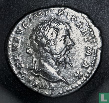 Romeinse Rijk, AR Denarius,193-211AD, Septimius Severus, Laodicea ad Mare, 201 AD - Afbeelding 1