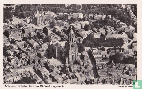Arnhem - Groote Kerk en St Walburg kerk - Afbeelding 1