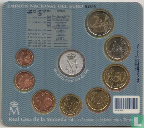Spanje jaarset 2006 (met medaille 500 jaar dood van Christoffel Columbus) - Afbeelding 2