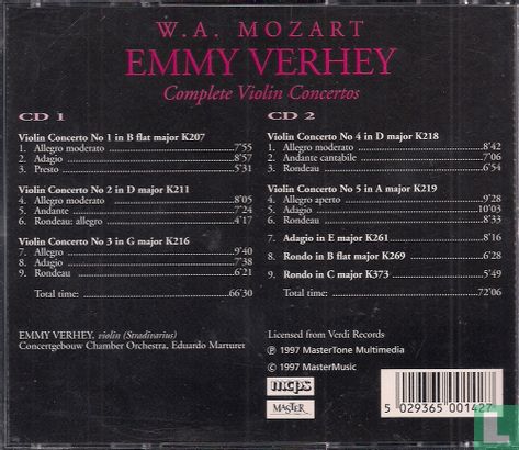 W.A. Mozart - Complete Violin Concertos - Afbeelding 2