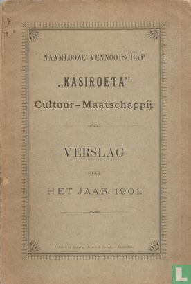 Kasiroeta Jaarverslag 1901