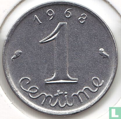 France 1 centime 1968 - Image 1