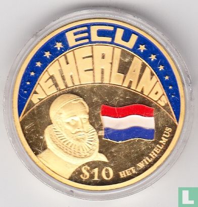 Liberia 10 dollars 2001 "Netherlands ECU" > Afd. Penningen > Fantasie munten - Image 2