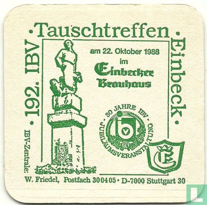 192. IBV-Tauschtreffen Einbecker 1988 - Afbeelding 1