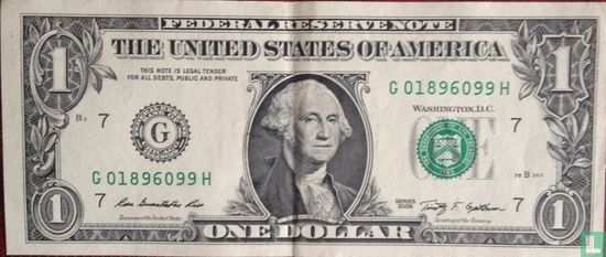 Dollar des États-Unis 1 2009 G  - Image 1