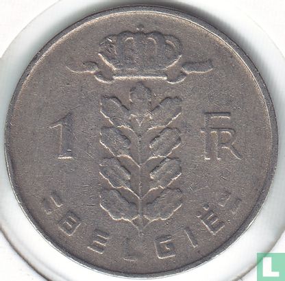 Belgium 1 franc 1967 (NLD) - Image 2