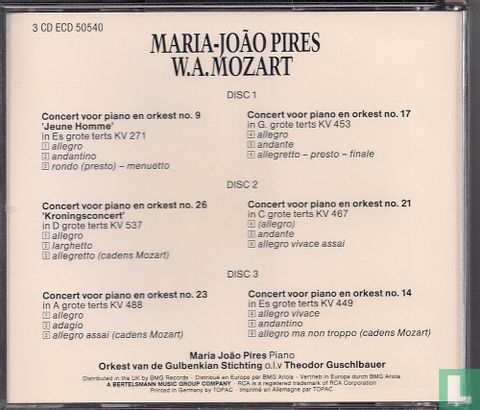 W.A. Mozart Pianoconcerten  - Afbeelding 2