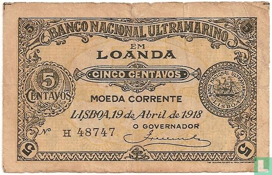 Angola 5 centavos  - Afbeelding 1