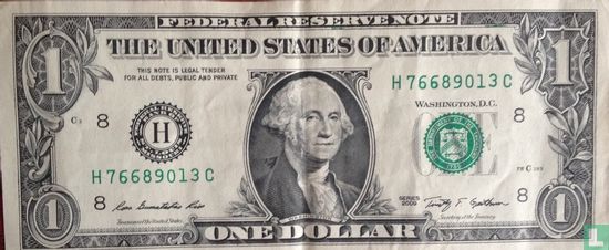 Dollar des États-Unis 1 2009 H - Image 1