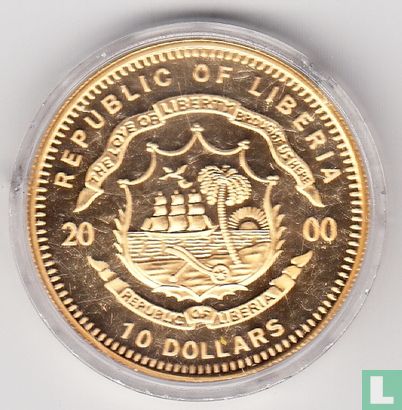 Liberia 10 dollars 2000 "Spain" - Afbeelding 1
