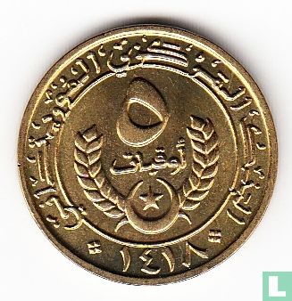 Mauritanië 5 ouguiya 1997 (jaar 1418) - Afbeelding 2