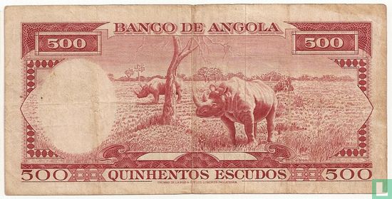 Angola 500 escudos 1956 - Image 2